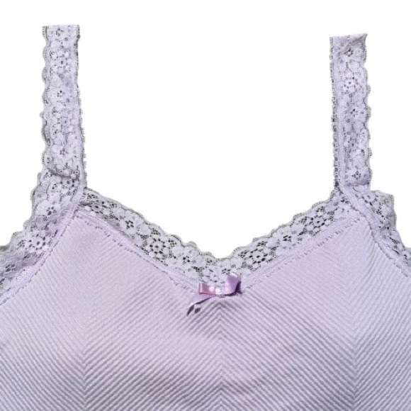 Altar'd State Purple Lace Trim Bralette Top - Picture 2 of 7